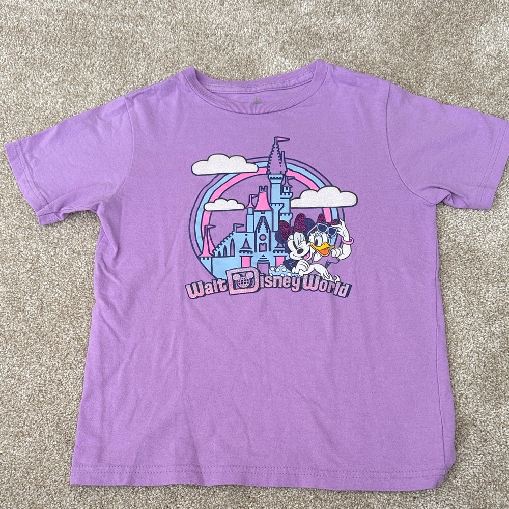 Disney Kids Tee with Castle and Character Design